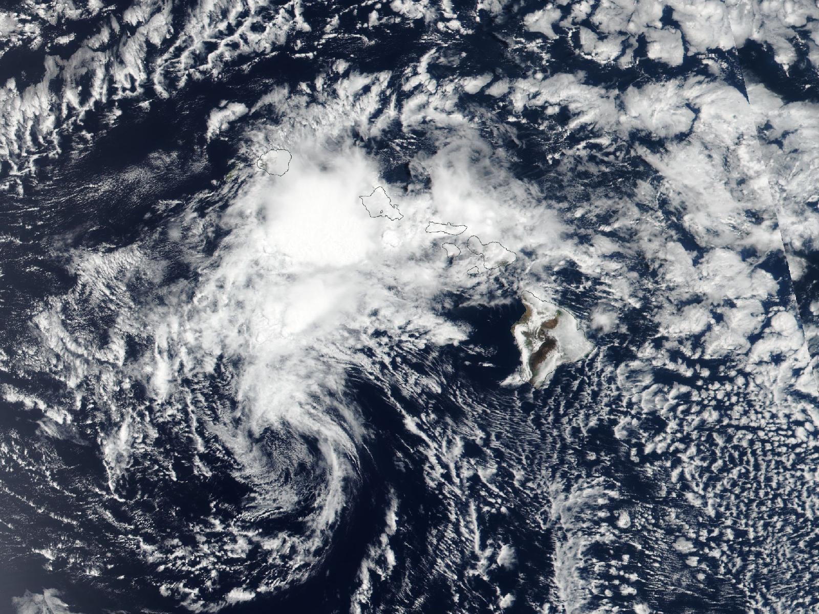 Satellite photo of Hurricane Calvin (2023)