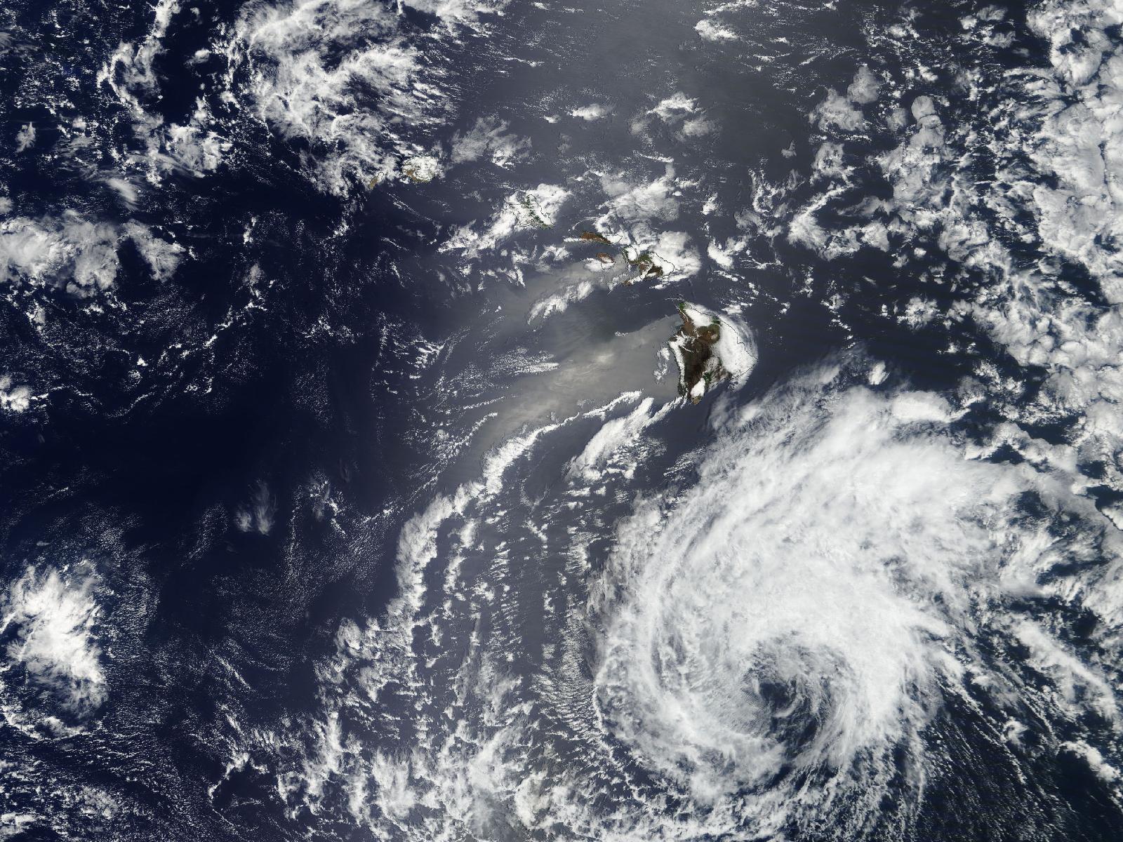 Satellite photo of Hurricane Daniel (2012)