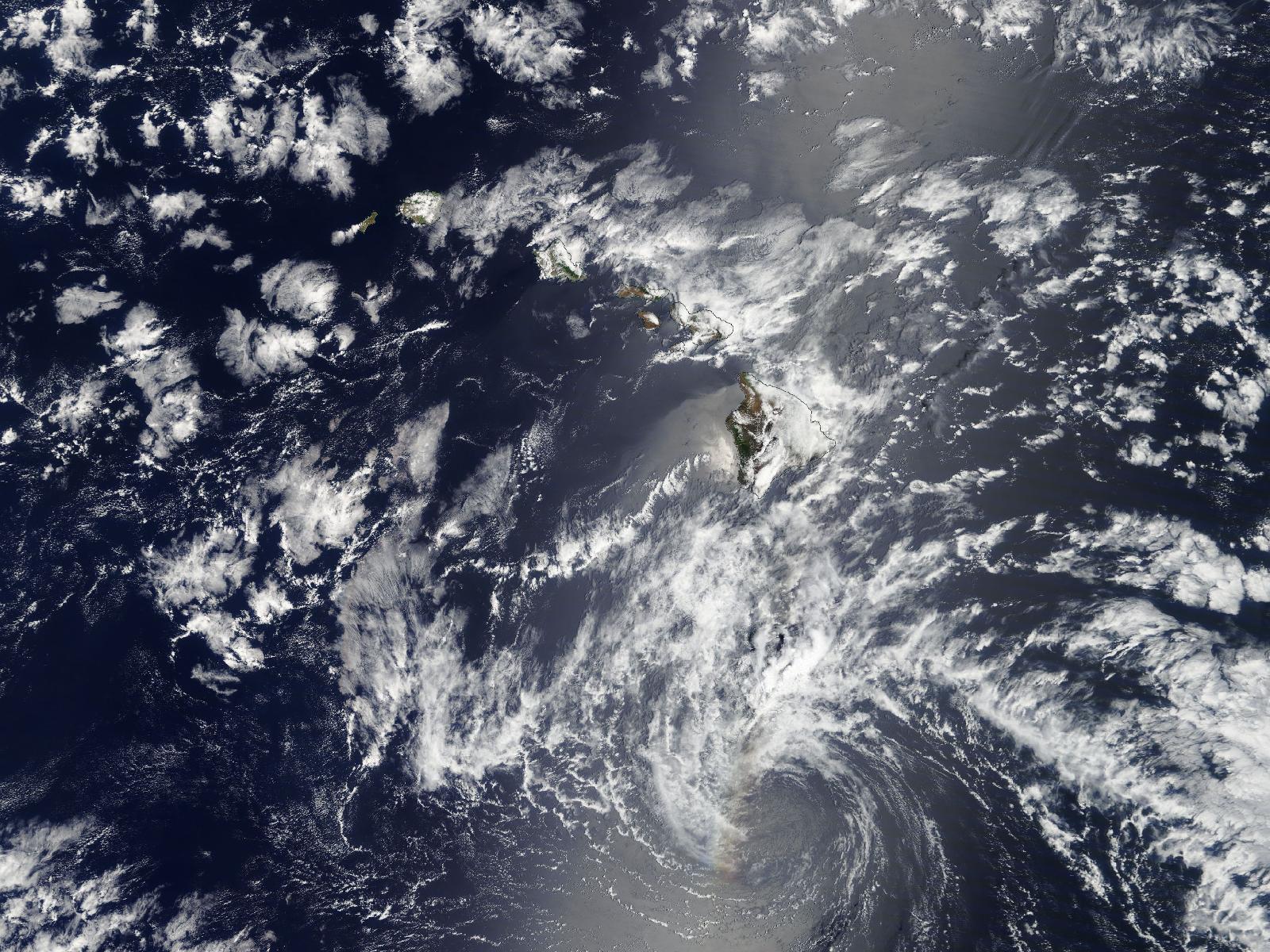 Satellite photo of Tropical Storm Fernanda (2011)