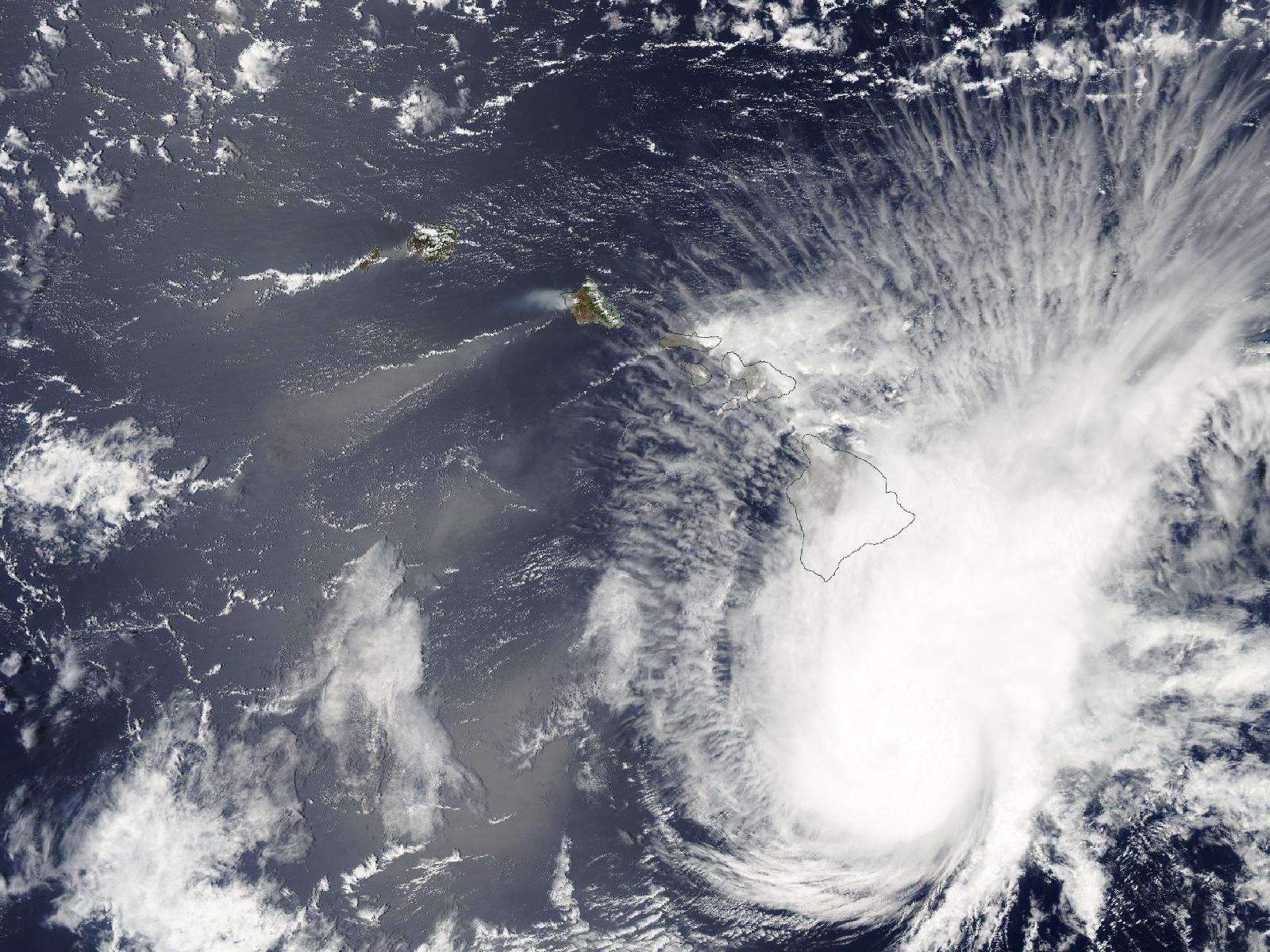 Satellite photo of Hurricane Flossie (2007)