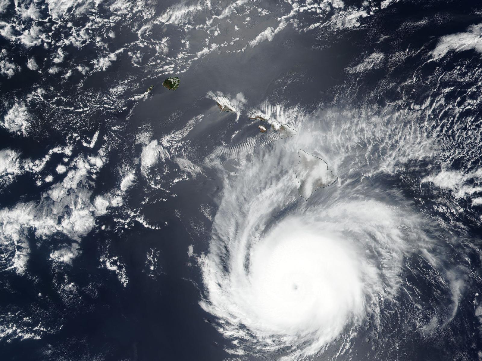 Satellite photo of Hurricane Hector (2018)
