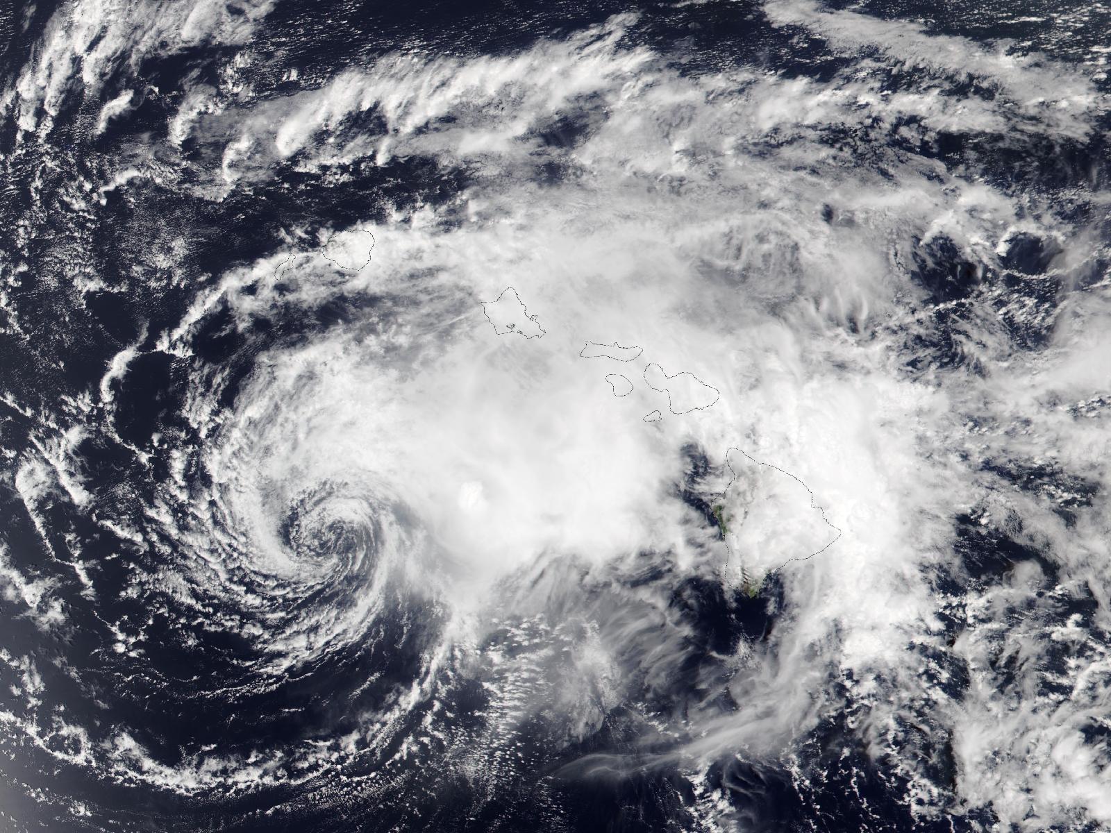Satellite photo of Hurricane Lane (2018)